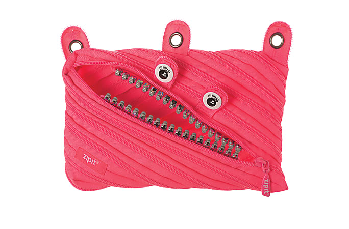 Zipit® Grillz 3-Ring Pouch, Pink