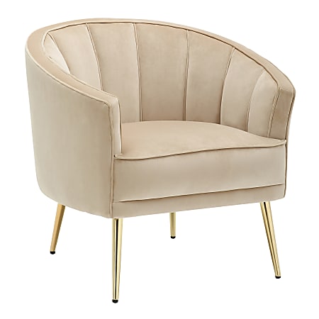 LumiSource Tania Accent Chair, Gold/Champagne