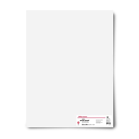 Office Depot Brand Poster Board 22 x 28 White Pack Of 10 - Office