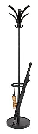 Alba PMBRION Coat Stand, 68 15/16"H x 13 3/4"W x 13 3/4"D, Black