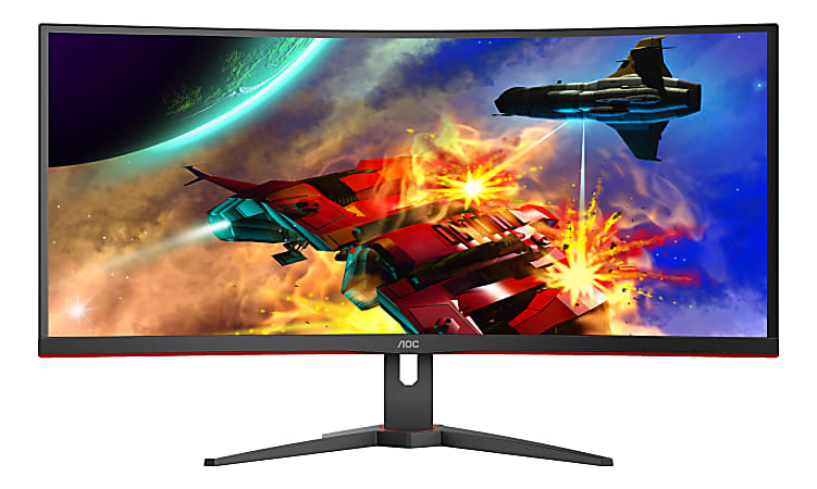 AOC CQ34G2E 34" Ultra Wide LCD Curved Gaming Monitor, FreeSync