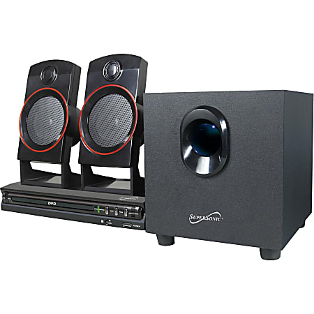 Supersonic SC 35HT 2.1 Home Theater System 11 W RMS DVD Player DVD