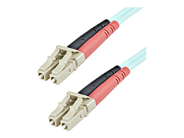 StarTech.com 1m (3ft) LC/UPC to LC/UPC OM3 Multimode Fiber Optic Cable, Full Duplex 50/125µm Zipcord Fiber Cable