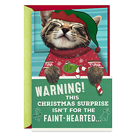 Hallmark Funny Christmas Card With Sound and Motion (Ticklish Kitten)