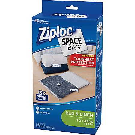 10 PACK XL Space Saver Extra Large Vacuum Seal Storage Bag ZIPLOCK
