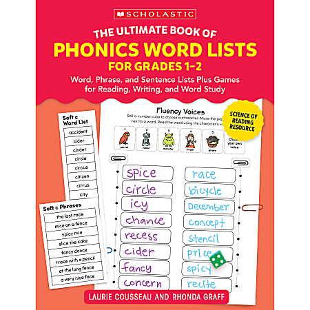 Scholastic Teaching Solutions The Ultimate Book Of Phonics Word Lists, Grades 1-2