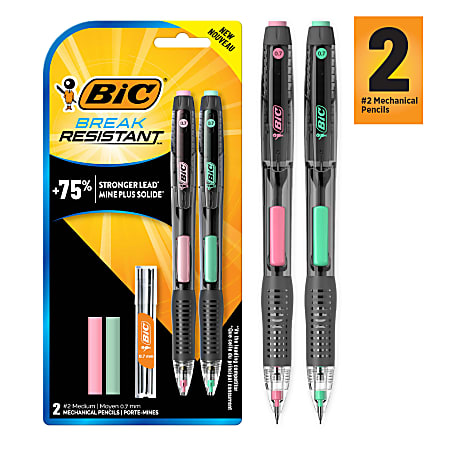 White & Gray 3-Count Mechanical Pencil Set