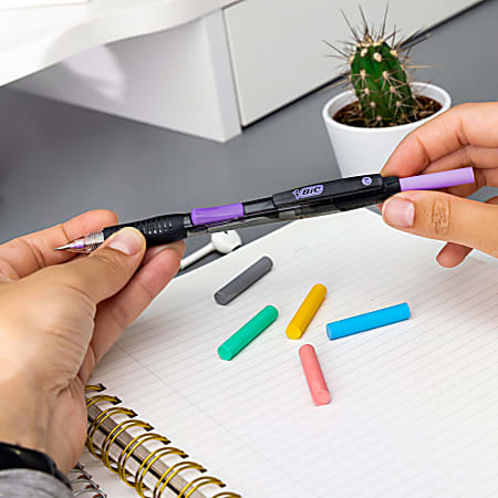Zebra Z-Grip Plus Refillable Mechanical Pencil, 0.7mm, Bonus Lead and  Erasers, Assorted Barrel Colors, Green, Yellow, Blue, 3-Count