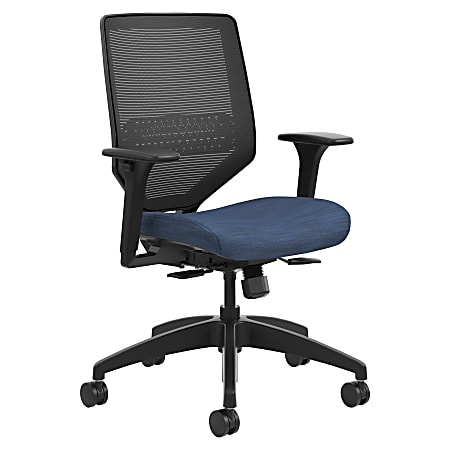 HON Solve Fabric Mid Back Task Chair Ilira Stretch Mesh Back