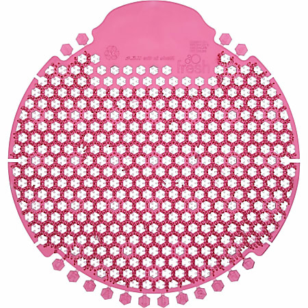 Fresh Products Wave 360 Urinal Screens - Lasts upto 60 Days - Splash Reducer, Odor Control - 5 / Box - Red