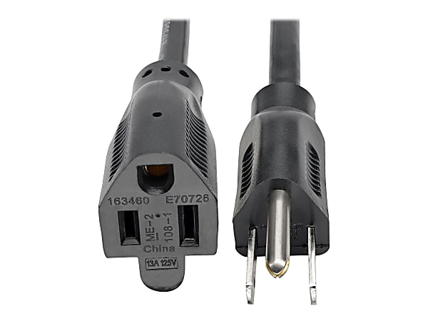 Eaton Tripp Lite Series Power Extension Cord, NEMA 5-15P to NEMA 5-15R - 13A, 120V, 16 AWG, 3 ft. (0.91 m), Black - P02400313A