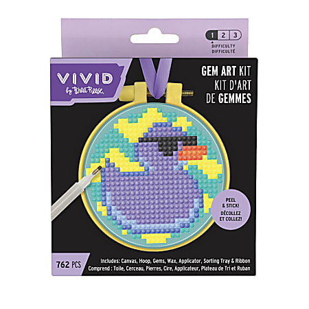 Vivid by Brea Reese&reg; Mini Hoop Gem Art Kit, Rubber Duck, 3-1/2"