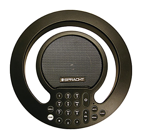Spracht Aura SoHo Plus Conference Phone - Black - 1 x Phone Line - Speakerphone
