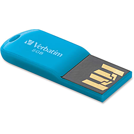 Verbatim 47425 Store 'n' Go Micro 8GB USB 2.0 Flash Drive Blue