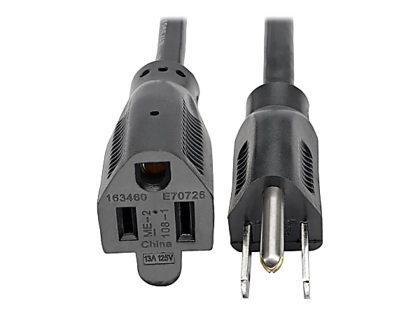 Eaton Tripp Lite Series Power Extension Cord, NEMA 5-15P to NEMA 5-15R - 13A, 120V, 16 AWG, 6 ft. (1.83 m), Black - P02400613A