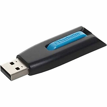 Verbatim 49176 Store 'n' Go V3 16GB USB 3.0 Flash Drive Black/Blue