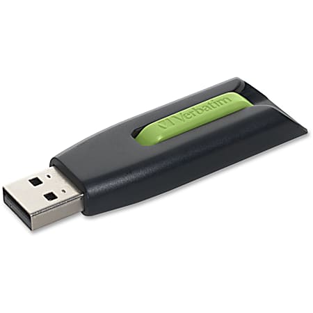 Verbatim 49177 Store 'n' Go V3 16GB USB 3.0 Flash Drive Black/Green