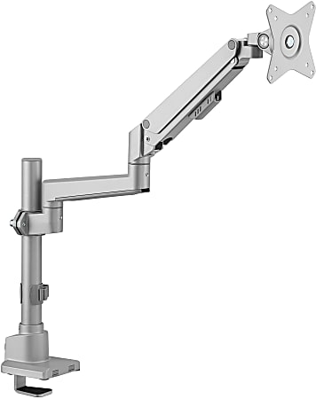 Mount-It! Full Motion Single Monitor Desk Mount, Silver