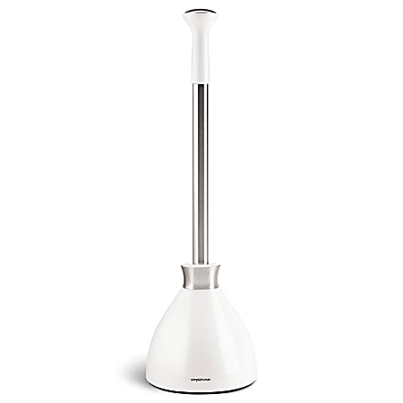 simplehuman® Toilet Plunger, White