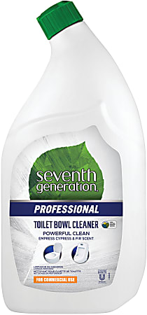 Seventh Generation® Professional Toilet Bowl Cleaner, Emerald Cypress/Fir Scent, 32 Oz, Carton Of 8 Bottles