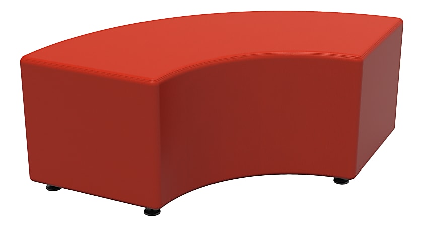 Marco Group Sonik 16"H Curved Bench, American Beauty Red, LF1251-S09