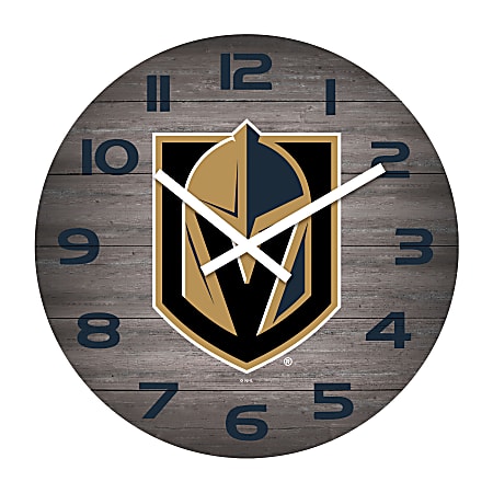 Imperial NHL Weathered Wall Clock, 16”, Golden Knights