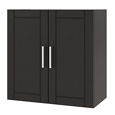 Ameriwood™ Home Callahan 24" Wall Cabinet, 2 Shelves, Black