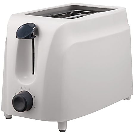 Brentwood TS-260W 2 Slice Cool Touch Toaster in White - 760 W - Toast, Browning - White