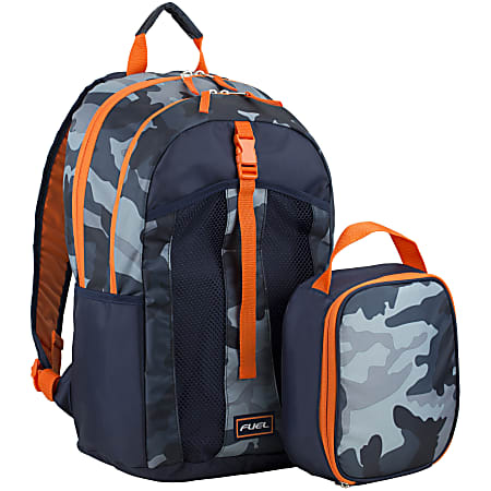 Fuel Deluxe Lunch Bag And Backpack Set, Midnight Camo