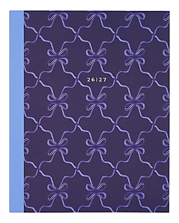 Organized by Happy Planner 12-Month Monthly/Weekly Classic Book Bound Soft Planner, 7-3/4" x 9-3/4", Cottage Blues Navy, July-June, Total Qty 1