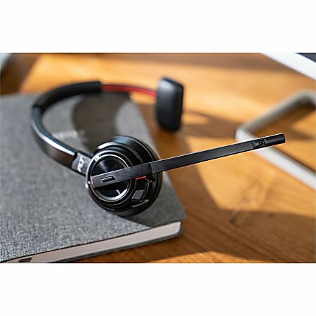 Poly Savi 8210 Single-Ear Wireless Headset - Mono - Wireless - Bluetooth/DECT - 590 ft - 32 Ohm - 20 Hz - 20 kHz - On-ear, Over-the-head - Monaural - Ear-cup - Noise Cancelling Microphone - Black