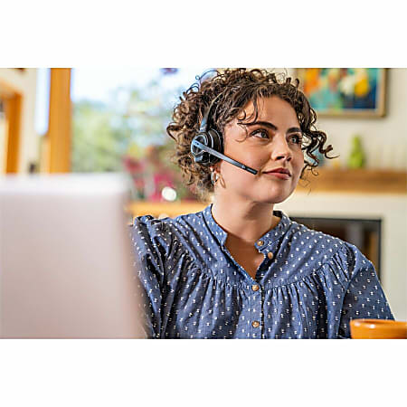 Poly Savi 8210 Single-Ear Wireless Headset - Mono - Wireless - Bluetooth/DECT - 590 ft - 32 Ohm - 20 Hz - 20 kHz - On-ear, Over-the-head - Monaural - Ear-cup - Noise Cancelling Microphone - Black