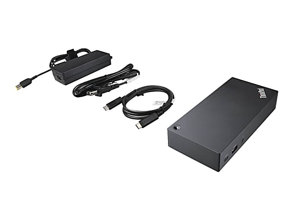 Lenovo ThinkPad USB-C Dock - Docking station - USB-C - VGA - 1GbE - 90 Watt