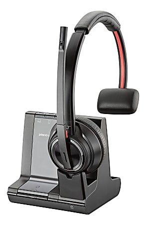Poly Savi 8200 Series W8210 M Microsoft headset on ear DECT 6.0 Bluetooth wireless active noise canceling Certified for Microsoft