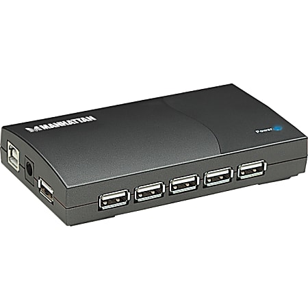 Manhattan 13-Port Hi-Speed USB Desktop Hub, AC Power