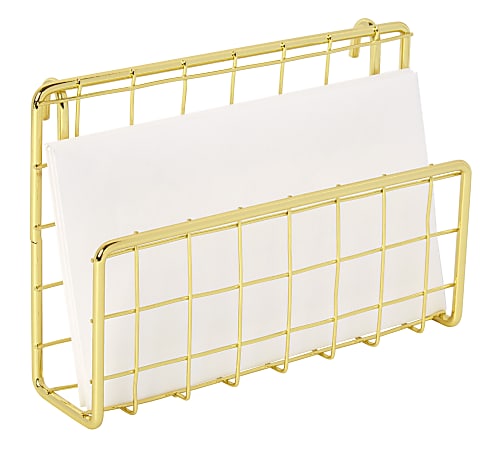 Realspace® Gold Wire Hanging Organizer System, Letter Sorter Attachment