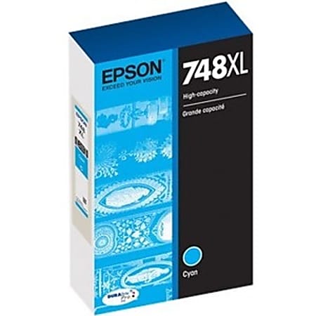 Epson DURABrite Pro 748 Original High Yield Inkjet Ink Cartridge - Cyan - 1 Pack - 4000 Pages