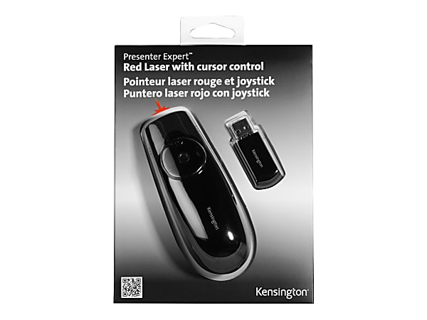 Kensington Presenter Expert Red Laser with Cursor Control - Presentation remote control - RF - black