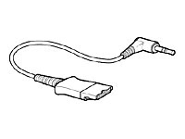 Plantronics Headset Cable Adaptor - Sub-mini phone Male, Quick Disconnect - 18"