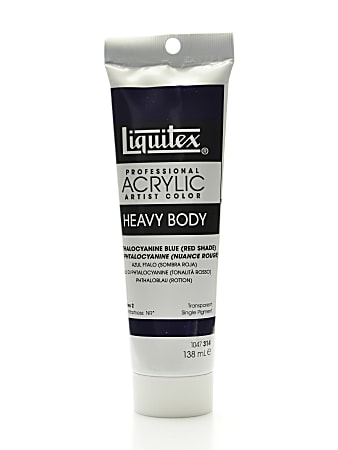 Liquitex Heavy Body Professional Artist Acrylic Colors, 4.65 Oz, Phthalo Blue (Red Shade)