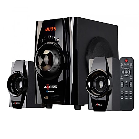 Axess Bluetooth® Mini 2.1 Channel 995115729M  20-Watt Home Theater Speaker System, Black