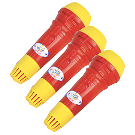 Bontempi Toy Band Play Echo Microphones, Multicolor, Pack Of 3 Microphones