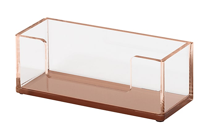 card display case for desk 1-Slot Clear PSA Frame Highlight Your Sports Cards Like No Other Realspace Rose Gold Acrylic Business