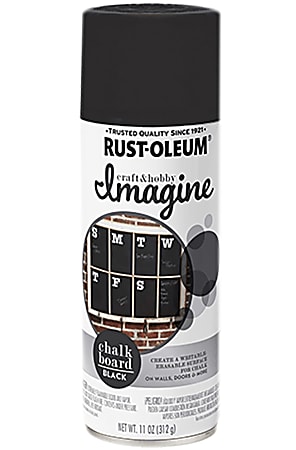 Rust Oleum Imagine Craft and Hobby Spray Paint 10 Oz Chalkboard Pack Of 4  Cans - Office Depot