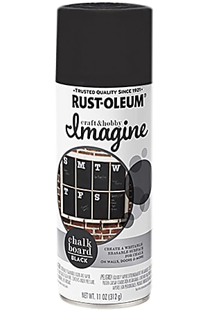 Rust-Oleum Imagine Craft and Hobby Spray Paint, 10 Oz, Chalkboard, Pack Of 4 Cans