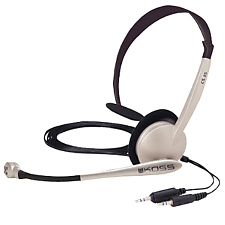 Koss On-Ear Communication Headset, Gray, CS95