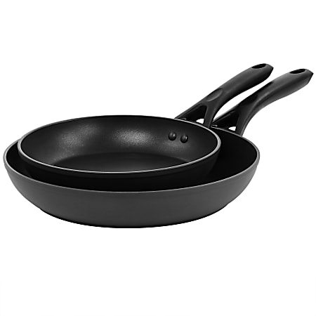 Oster 2-Piece Non-Stick Aluminum Frying Pan Set, Black