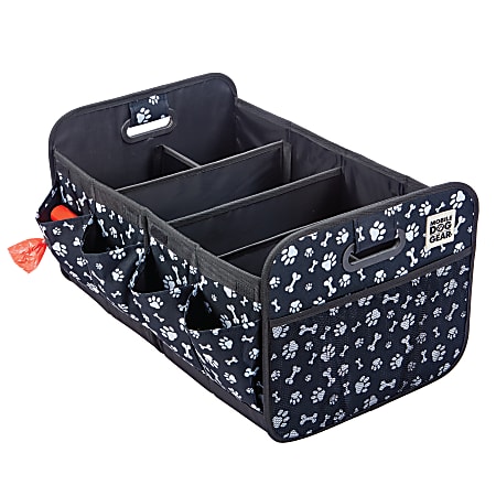 Mobile Dog Gear Collapsible Multipurpose Organizer, 12-1/2"H x 14-1/2"W x 22-1/2"D, Black/White