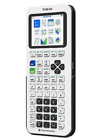 Texas Instruments TI 84 Evo Graphing Calculator White Total Qty 1 ...