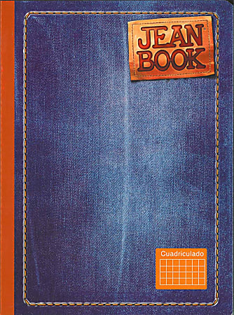 Norma Squared Composition Notebook, 7-1/2" x 9-3/4", 1 Subject, Quad Ruled, 80 Sheets, Blue/Orange